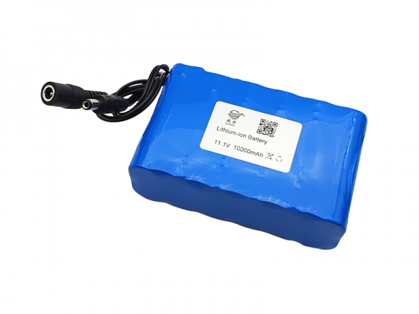 11.1V 10000mAh 圆柱锂电池 | 18650锂电池-DC头